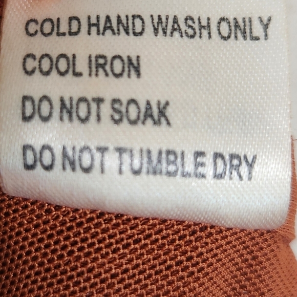 PRINCESS POLLY CATI LONG SLEEVE CROPPED TOP BROWN SZ 0 - Picture 8 of 8